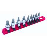 Hex Bit Socket Set Metric 9 Piece On Molded Rail redirect to product page